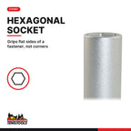 Teng Tools 1/2 inch drive 6-point metric spark plug socket, hexagonal socket