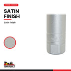 Teng Tools 1/2 inch drive 6-point metric spark plug socket with a satin finish, chrome vanadium