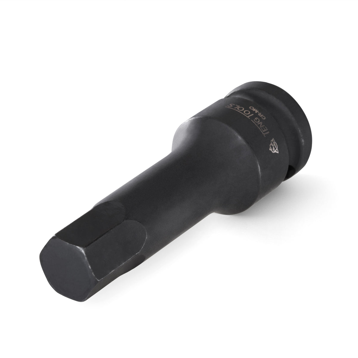 Teng Tools 1/2 inch drive metric DIN hex bit impact socket on a white background