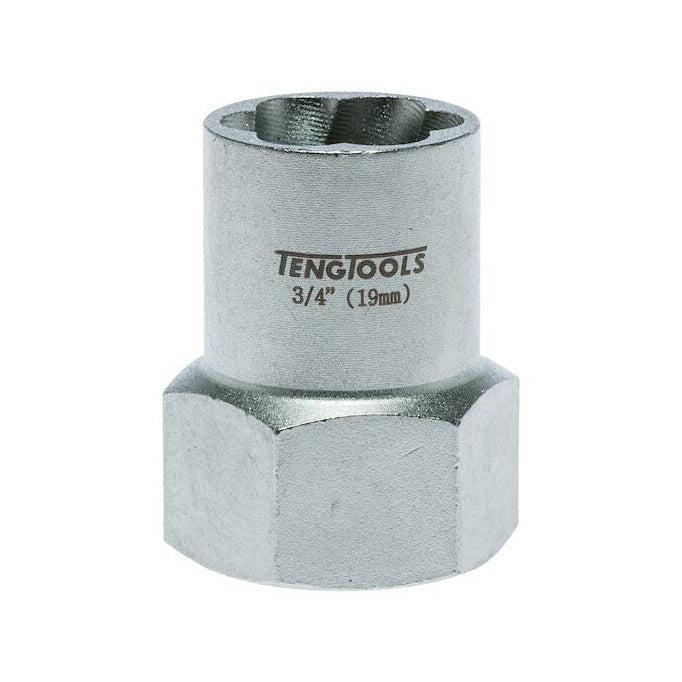Teng Tools 1/2 in drive stud extractor, 19 to 25 mm on a white background