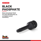 Teng Tools 1/2 inch drive TX (Torx) impact socket DIN, TX10 to TX70, black phosphate finish for easy identification as an