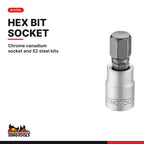 Teng Tools 1/4 inch drive metric hex bit socket with an S2 steel bit