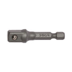 Teng Tools 1/4 in hex bit adaptor for 1/4, 3/8 and 1/2 in sockets on a white background
