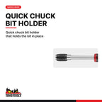 Teng Tools 1/4 in quick chuck bits driver, 147 or 183 mm, quick chuck bit holder that holds the bit in place