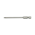 Teng Tools TX bits with 1/4 in hex shank, 89 mm (3.5 in), TX10 to TX30 on a white background