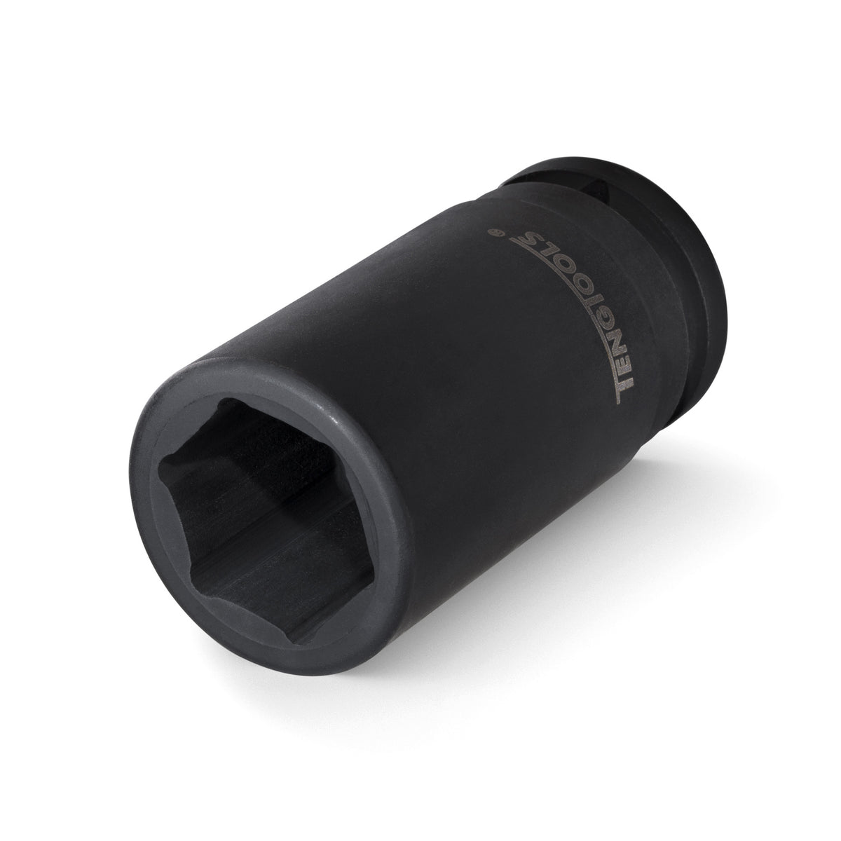 Teng Tools 1 inch drive 6-point metric DIN deep impact socket on a white background