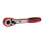 Teng Tools 1200FRP 1/4, 3/8 & 1/2 Inch Drive 45 Tooth Ratchet Handle on a white background