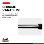 Teng Tools 1202 1/2 Drive Wheel Wrench, chrome vanadium steel for added strength and higher torque