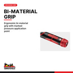 Teng Tools 1292P912 9 x 12 mm Insert Torque Wrench, ergonomic bi-material grip with marked pressure application point