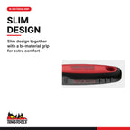 Teng Tools 1400-72MN 1/4 Inch Drive Mini Ratchet Wrench, slim design together with a bi-material grip for extra comfort