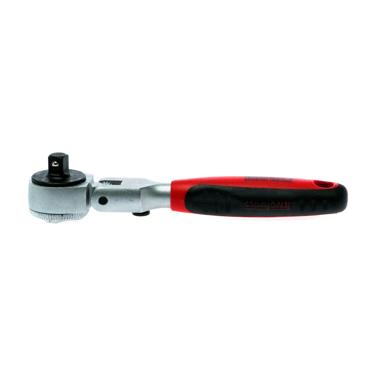 Teng Tools 1400-72SN 1/4 Drive 72-Tooth Flex Head Ratchet Wrench on a white background