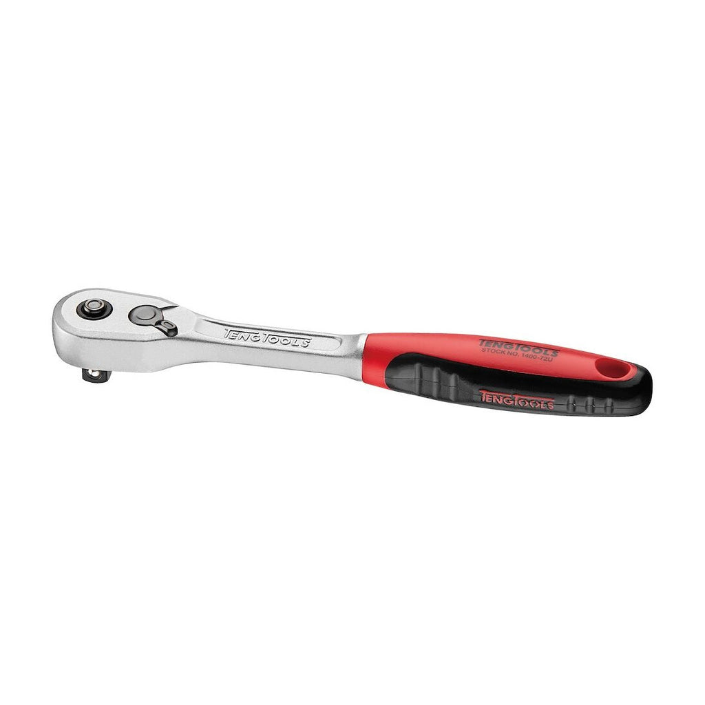 Teng Tools 1400-72U 1/4, 3/8 & 1/2 Inch Drive 72 Tooth Mini Ratchet on a white background