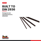 Teng Tools 1476NMM Folding Hex Key Set 1.5-6 mm ALU 7 Pieces, designed and manufactured to DIN2936
