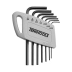 Teng Tools 1477AF Mini hex key set AF 7 pieces on a white background