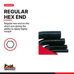 Teng Tools 1479MM Ball Point Hex Key Set 9 Pieces, regular hex end on the short arm giving the ability to apply higher torque