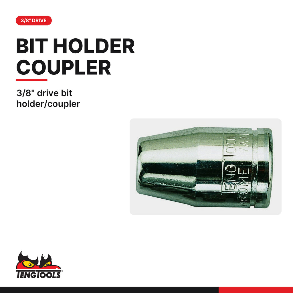 Teng Tools 1486 7 Piece Torx Bit Set With 3/8 Inch Coupler, 3/8" drive bit holder/coupler