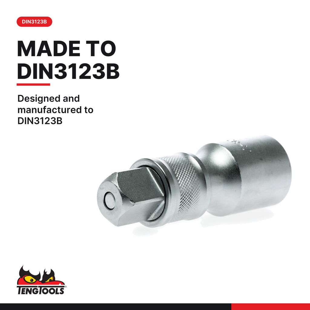 Teng Tools 3/4 in drive extension bar with safety lock, 100, 200 or 400 mm, designed and manufactured to DIN3123B