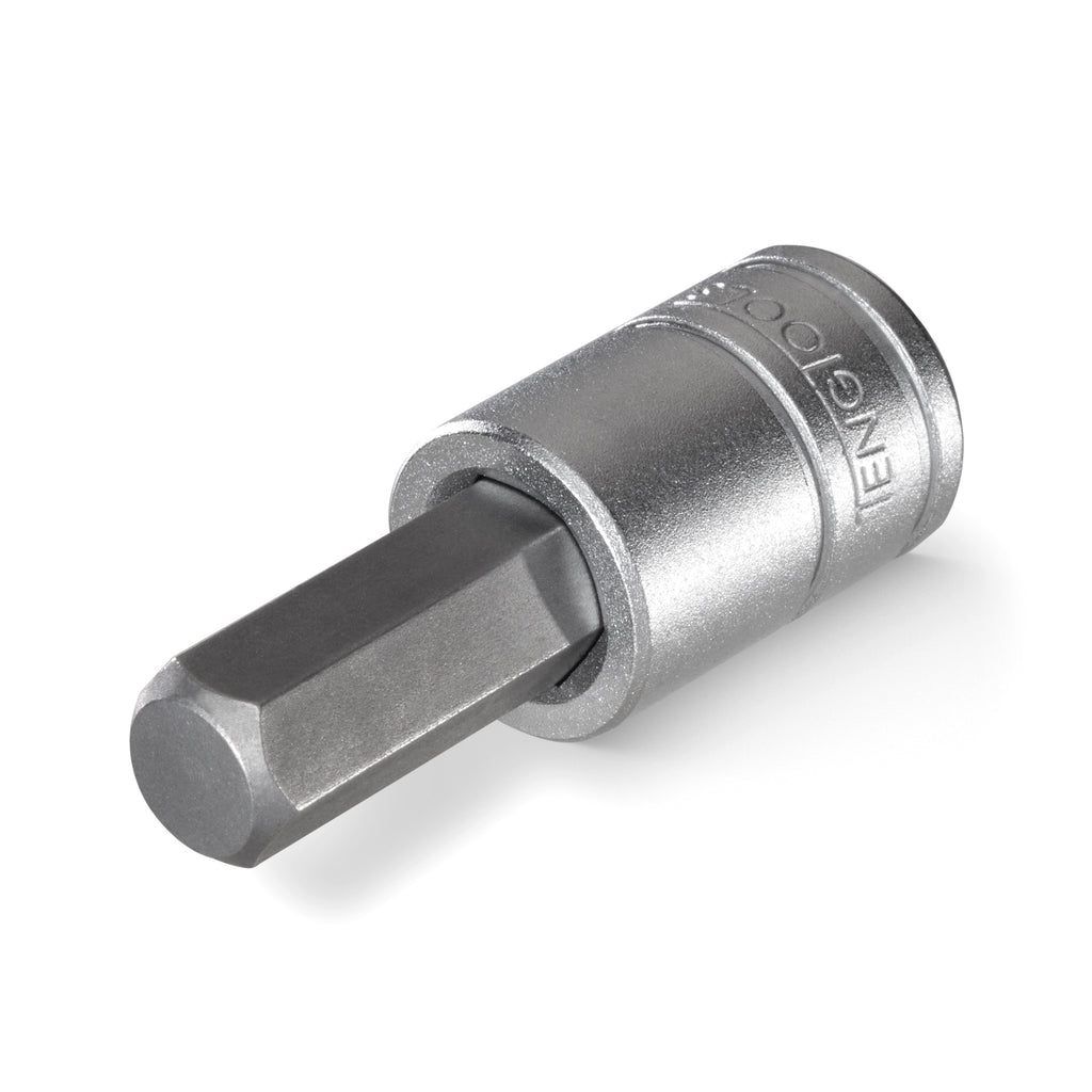Teng Tools 3/8 inch drive metric hex bit socket on a white background