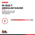 Teng Tools 3492UAG-E2 3/4 Inch Drive Torque Wrench 100 - 700 ft-lb, equipped with an in-built angular gauge for easier after