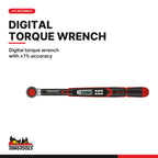 Teng Tools 3892D100 10-100Nm Torque Wrench Digital Readout, digital torque wrench with ±1% accuracy