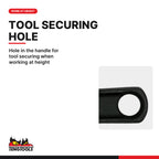 Teng Tools 4001 100-600 mm Adjustable Wrench, hole in the handle for tool securing when working at height