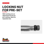 Teng Tools 402 2-Piece CrMo Locking Plier Set, with locking nut on adjustment knob for pre-setting, ideal for repeated use
