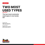 Teng Tools 402 2-Piece CrMo Locking Plier Set, the two most commonly used types in one handy set