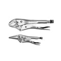 Teng Tools 402 2-Piece CrMo Locking Plier Set on a white background
