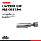 Teng Tools 406-6S C Clamp Locking Plier 172-285mm Non-Pinch Power Grip, with locking nut on adjustment knob for pre-setting