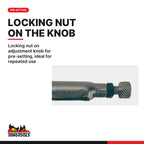 Teng Tools 407 230 mm U-Shaped Locking Welding Clamp Plier, locking nut on adjustment knob for pre-setting, ideal for