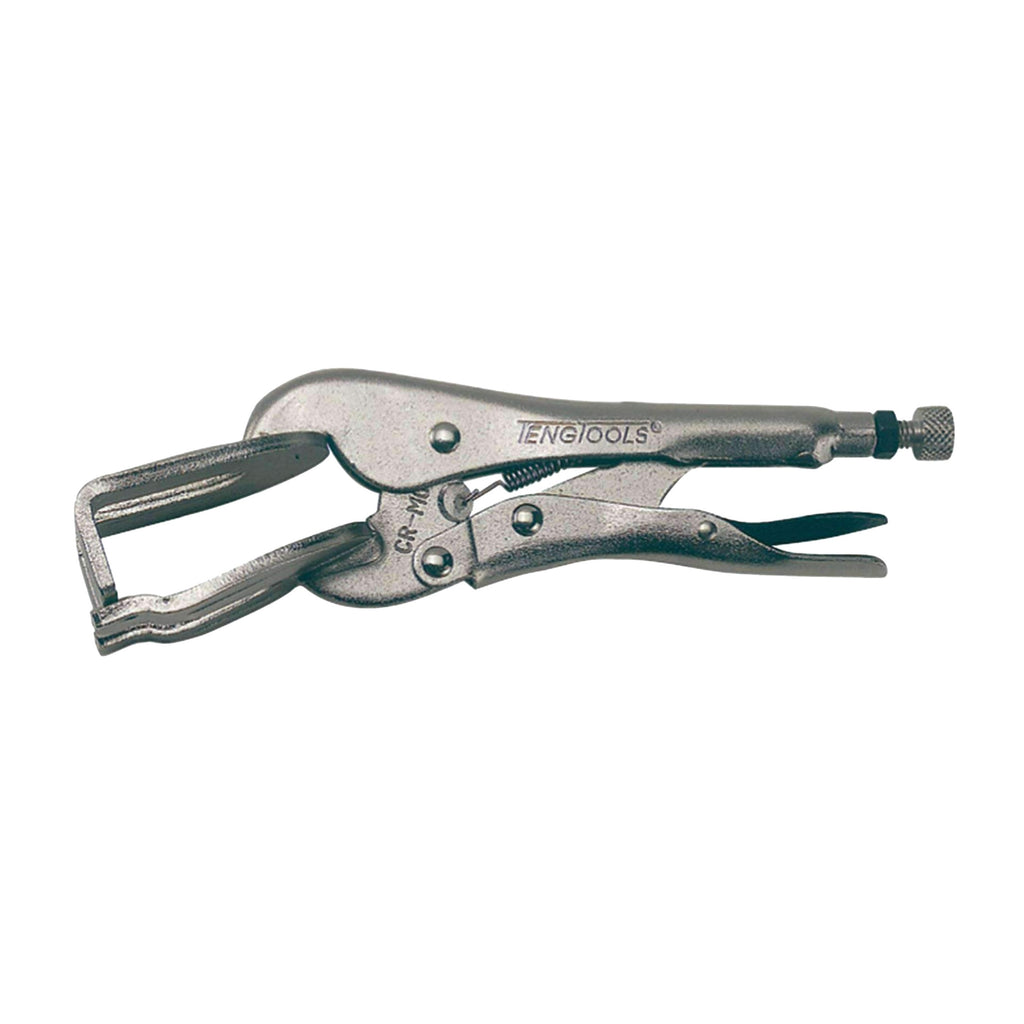 Teng Tools 407 230 mm U-Shaped Locking Welding Clamp Plier on a white background