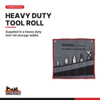 Teng Tools 445W Plier Set Tool Roll 5 Pieces, supplied in a heavy duty tool roll storage wallet