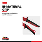 Teng Tools 494 Offset Tin Snip Left/Straight, bi-material grip for more comfortable use