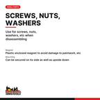 Teng Tools 580A Deep Rectangular Magnetic Tool Holder Tray for Bits, use for screws, nuts, washers, etc when disassembling
