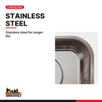 Teng Tools 580A Deep Rectangular Magnetic Tool Holder Tray for Bits, stainless steel for longer life