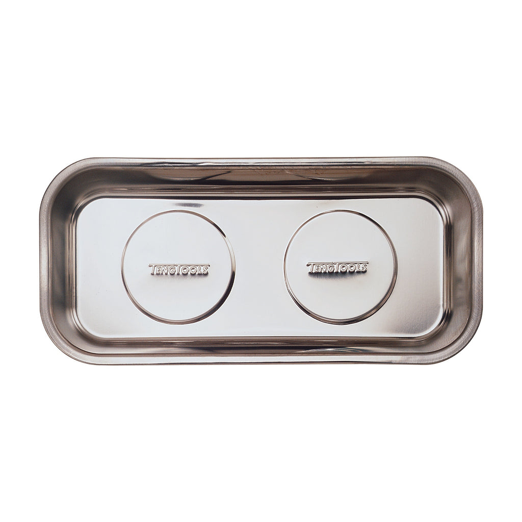 Teng Tools 580A Deep Rectangular Magnetic Tool Holder Tray for Bits on a white background