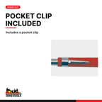 Teng Tools 581TMI Telescoping Inspection Mirror, includes a pocket clip