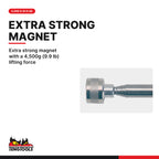 Teng Tools 581TMP Telescoping Magnet Pick Up Tool, extra strong magnet with a 4,500g (9.9 lb) lifting force