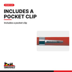 Teng Tools 581TMP Telescoping Magnet Pick Up Tool, includes a pocket clip