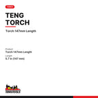 Teng Tools 582N1 147mm Compact Professional Flashlight for Tight Spaces, torch 147mm Length