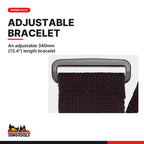 Teng Tools 583M Magnetic Wristband for Holding Screws, Nails, and Drill, an adjustable 340mm (13.4") length bracelet