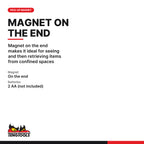 Teng Tools 586 Flexible & Adjustable Magnetic Light, magnet on the end makes it ideal for seeing and then retrieving items