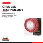 Teng Tools 586C Head Lamp with High and Low Brightness Settings, CREE technology to create a brighter, long lasting LED light