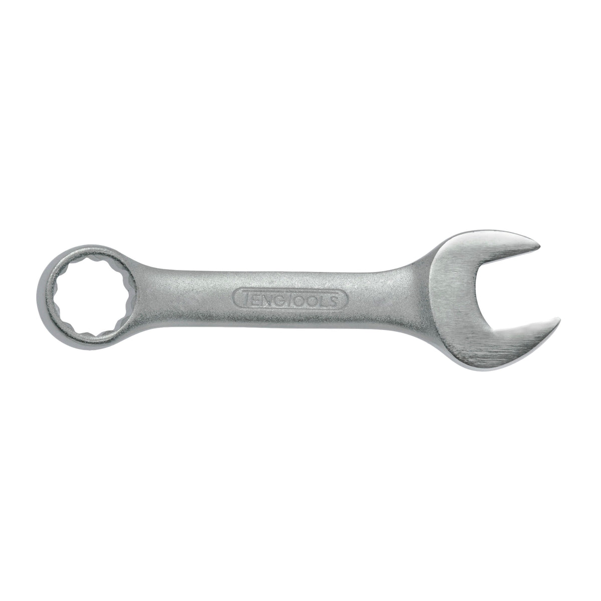 Teng Tools 6005M10 Stubby Combination Wrench 10-19 mm Metric Open on a white background