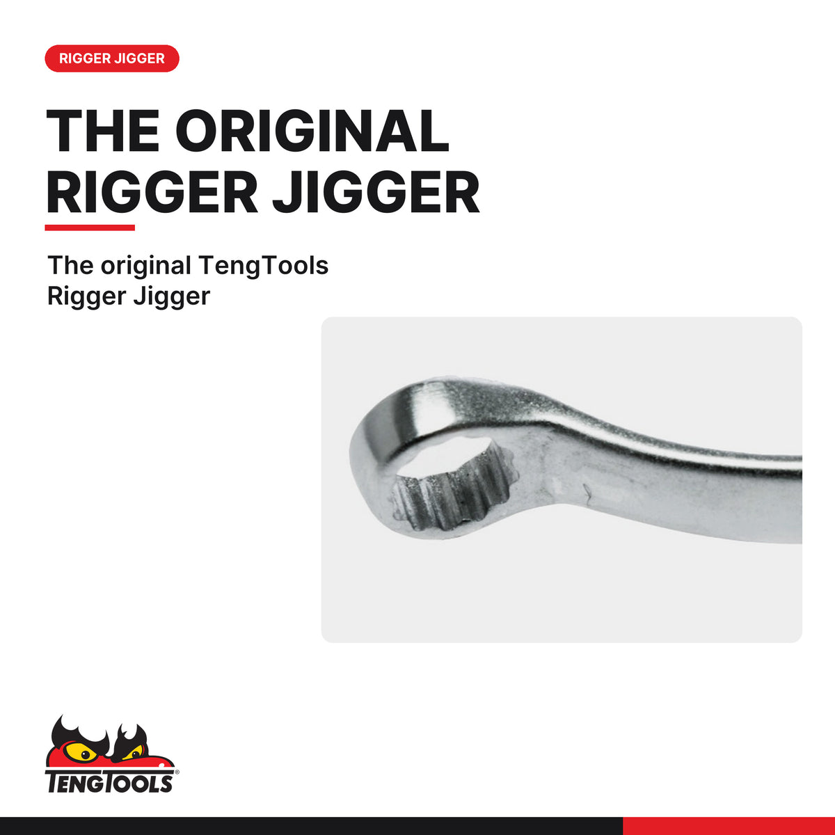 Teng Tools 601013 10 x 13mm 'Rigger Jigger' Angled Compact Double Ring, the original TengTools Rigger Jigger