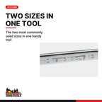 Teng Tools 601013 10 x 13mm 'Rigger Jigger' Angled Compact Double Ring, the two most commonly used sizes in one handy tool