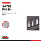 Teng Tools 6308MM Double Ring Spanner Set Tool Roll 8 Pieces, chrome vanadium satin finish