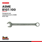 Teng Tools 6509AF Combination Spanner Set 1/4"-3/4" Tool Roll 9 Pieces, designed and manufactured to ASME B107.100