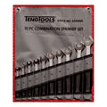 Teng Tools 6510MM Combination Spanner Set 8-19 mm Tool Roll 10 Pieces on a white background