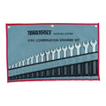 Teng Tools 6517MM Combination Spanner Set 6-22 mm Tool Roll 17 Pieces on a white background